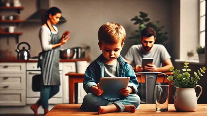 Excessive screen time is replacing real play